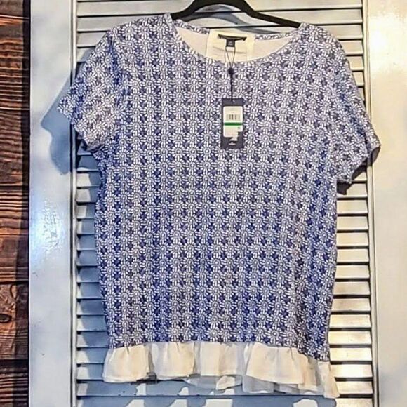 NWT Tommy Hilfiger Lg False Layer Top - Picture 7 of 11